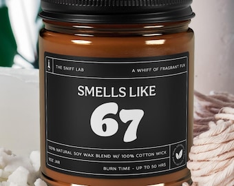 Six Seven grappige tiener jargon kaars, meme soja kaars cadeau, trendy tiener humor kaars, coole kamer decor, verjaardag of grap cadeau voor tieners alfa