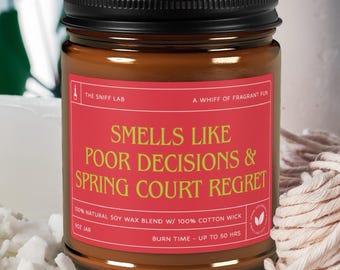 ACOTAR Spring Court Candle: Bookish Soy Wax Candle