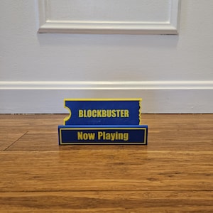 Blockbuster Media Display Stand VHS/DVD/CD/Record