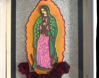 Virgen de Guadalupe - Shadow Box