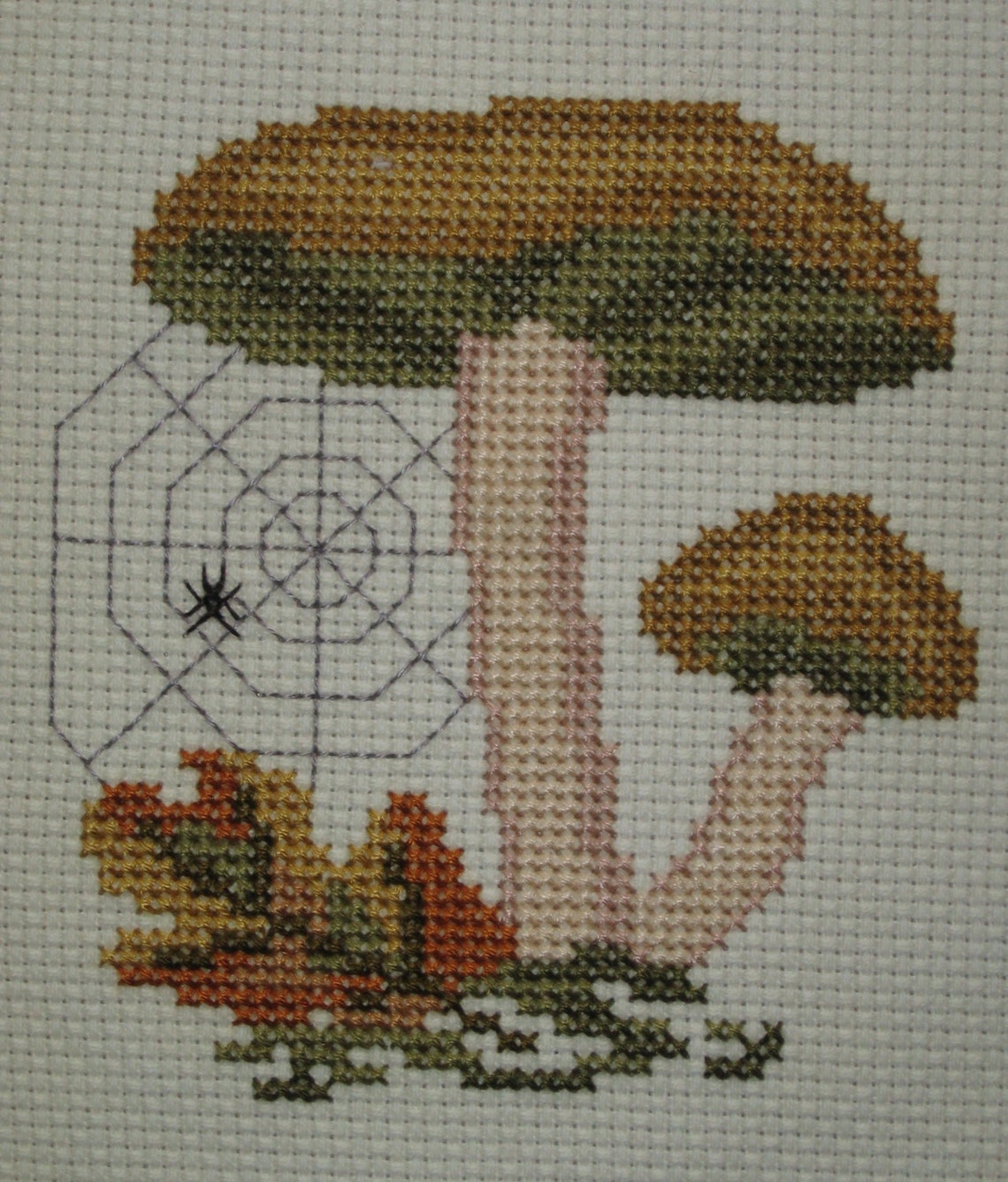 Set of Cross Stitched Mushroom Pictures | Etsy