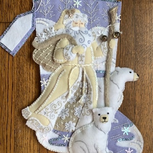 Christmas Stocking Snowflake Santa