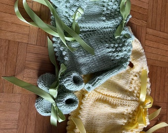 Hand Knittted Baby Layette