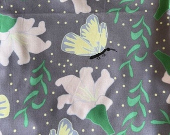 Trumpet and Butterfly Design on Fabric