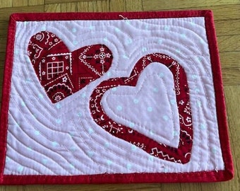 Valentine Quilted Mug Rug