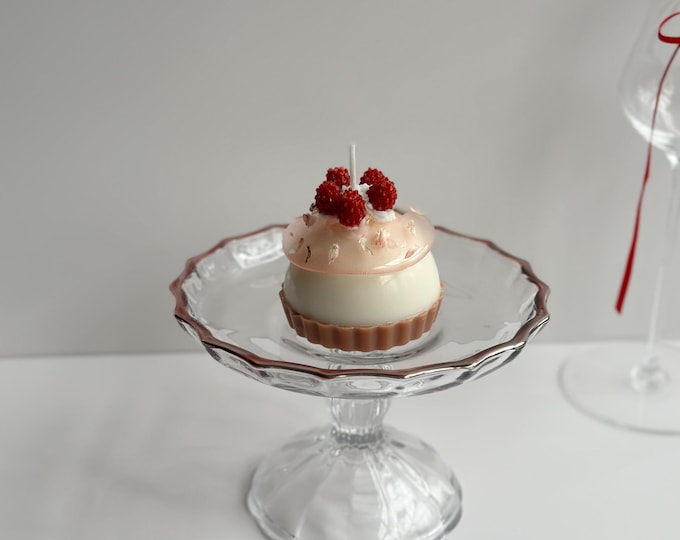 Raspberry Mousse Cake Candle