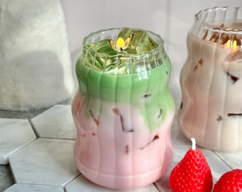 Cafe Candles - Strawberry Pistachio Latte