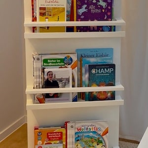 Ikea Moslanda mobile children's bookshelf for approx. 50 books | DIY project