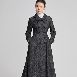 Wool Coat Women, Long Wool Coat, Black Coat Women, Winter Coat Women ...