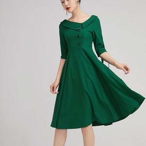 Xiaolizi handmade swing midi dress 2227# Xiaolizi handmade swing midi dress 2227#