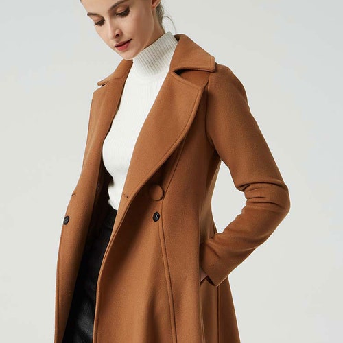 Camel Wool Coat Wool Coat Women Winter 