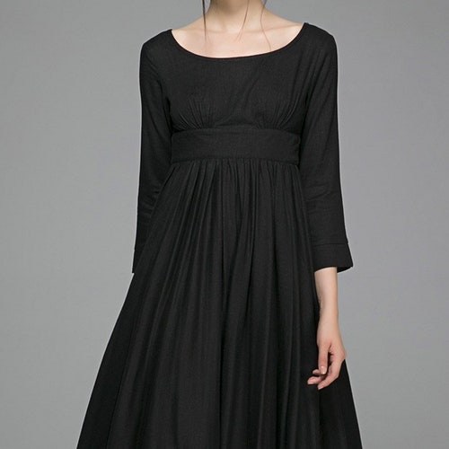 Empire Waist Dress Vintage Style Maxi 