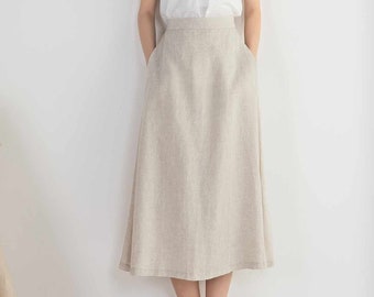 white linen skirts sale