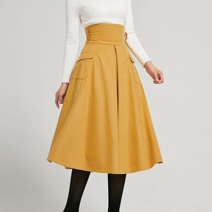 High waist A line skirt for winter 2302# High waist A line skirt for winter 2302#