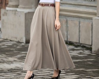 Long khaki skirts diy hot sale