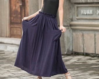 Jupe Longue À Cordon De Serrage Imprimé Journal Sexy Dhiver Pour Femme Oncée, Taille Haute, Coupe Ajustée Du 14,31 € | DHgate