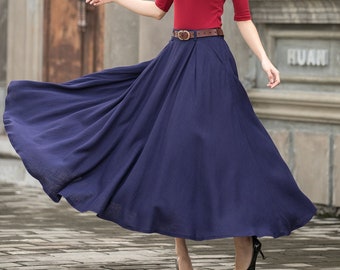 full flared long skirts