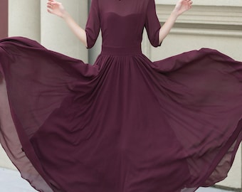 slim fit dress slacks Long Sleeve Square Neck Fit & Flare Midi Dress