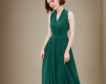 suit to go with green dress Satin Green Spaghetti Straps Bridesmaid Dresses, PB187 main image 0