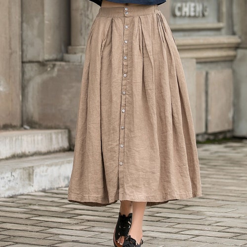 button down skirt plus size