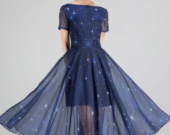 starry dress gown