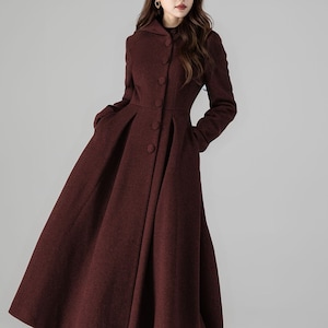 Winter Long Swing wool Coat 5242 Winter Long Swing wool Coat 5242