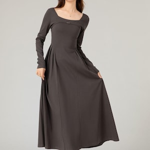 Gray Knitted Dress - Etsy 