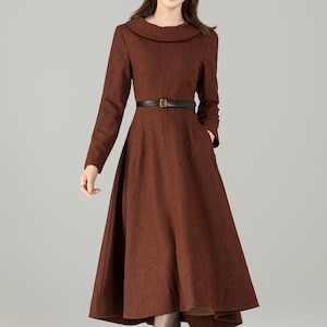 swing dress for fall Cream Fall & Football Swing Dress