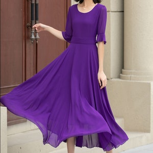 Women's Chiffon Dress, A Line Summer Chiffon Dress 2638 Women's Chiffon Dress, A Line Summer Chiffon Dress 2638