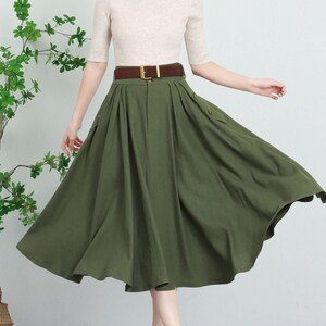 High-Waisted A-Line Midi skirt 5729 High-Waisted A-Line Midi skirt 5729