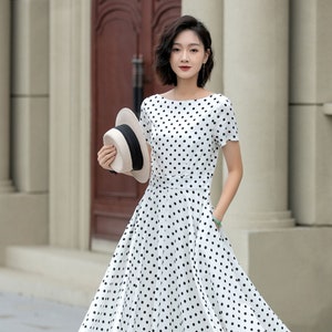 Gray Polka Dot Dress - Etsy