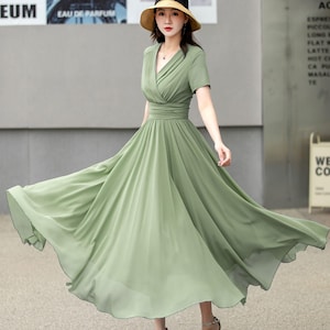 Olive Green Semi Formal Dress - Etsy