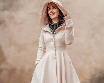Neon Pink Ethical Wool Hamlet Winter Coat size 0 Xsmall Etsy UK