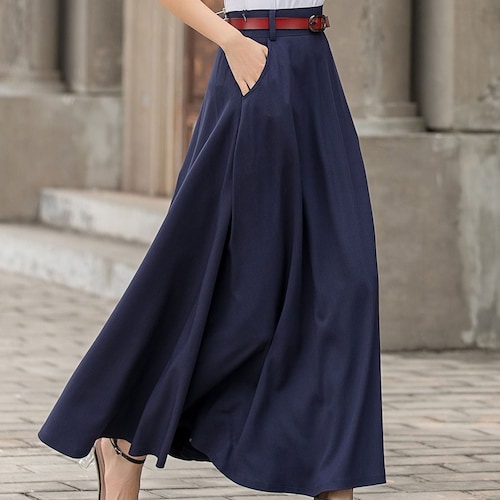 Navy Blue M WOMEN FASHION Skirts Casual skirt Zara casual skirt discount 66% 