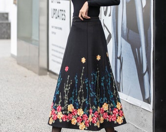 2022 新作 Cord Embroidery Wrapped Skirt ladonna.co.jp