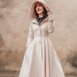【AND YOU】ODEONS VOLUME SLEEVE WOOL HOOD COAT c3a4e03db17862c1af5107b110e061