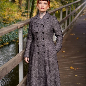 Double breasted gray wool maxi coat for women 4720 Double breasted gray wool maxi coat for women 4720