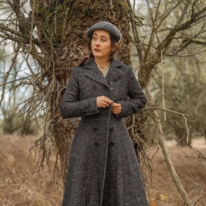 Double breasted wool maxi coat for women 4739 Double breasted wool maxi coat for women 4739
