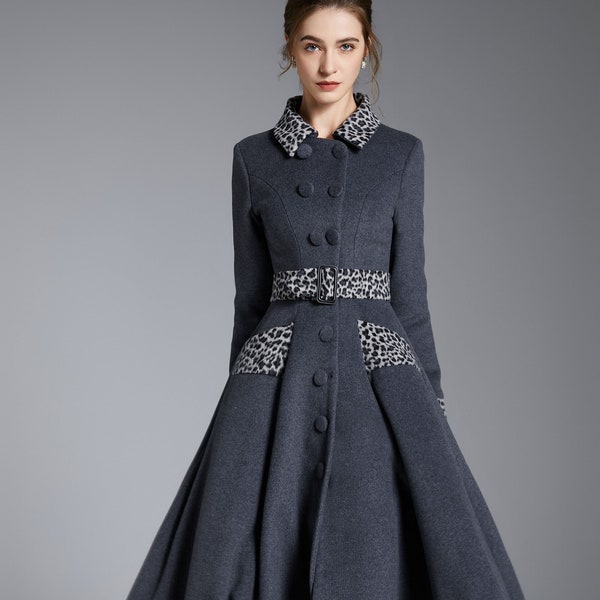 Long Swing Coat Etsy