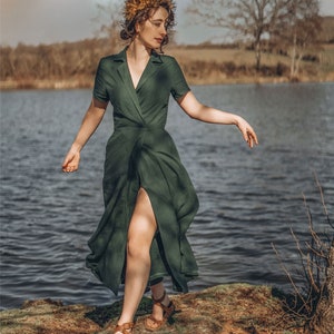 Short summer wrap dress store
