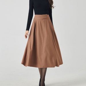 Retro midi winter womens wool skirt 4527 Retro midi winter womens wool skirt 4527
