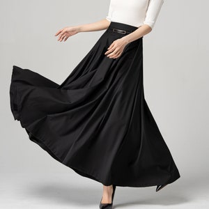 Black swing skirt uk sales