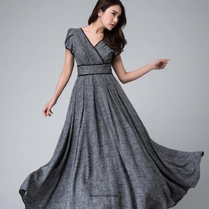 empire waist dress handmade party dress 1492# empire waist dress handmade party dress 1492#