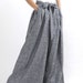 Women's Pleated High Waisted Wide Leg Pants, Belted Palazzo Trousers, Grey Linen pants, Long linen pants, women linen pants, Xiaolizi 0308#