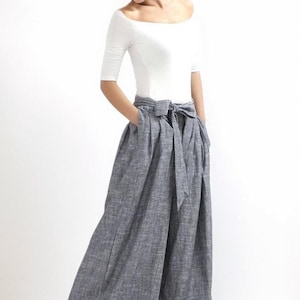 Women's Pleated High Waisted Wide Leg Pants, Belted Palazzo Women's Pleated High Waisted Wide Leg Pants, Belted Palazzo