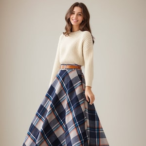 Tartan winter maxi wool skirt 4627 Tartan winter maxi wool skirt 4627