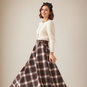 Paperbag Skirt in Highlands Tartan | Over The Moon