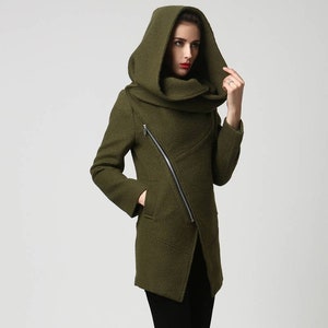 Hooded short coat hot sale