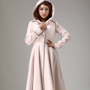 登場! Coat, Wool Pink Women Coat Coat, Winter Coat, Maxi Coat, ジャケット・アウター