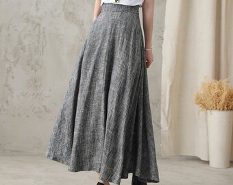Womens Vintage Casual Long Sleeve Dress Ladies Summer Outdoor Beach Flax Breathable Soft Solid Long Skirt Plus Size Womens Vintage Casual Long Sleeve Dress Ladies Summer Outdoor Beach Flax Breathable Soft Solid Long Skirt Plus Size